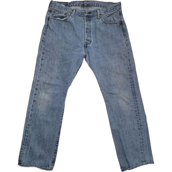 Levi's 501 Button fly 33 x 30 High waist Wedgie - Picture 9 of 13